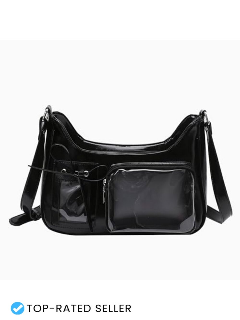 ITA Shoulder Bag Pin Display Kawaii Bow Anime Crossbody Cute PU Women